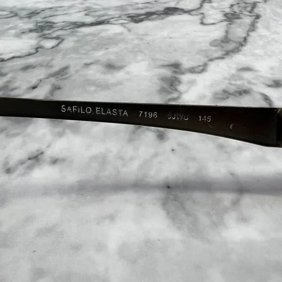 Safilo Elasta 7196 0JWU Eyeglasses Frames Brown Rectangle full Rim 47-19-145 - Picture 9 of 12